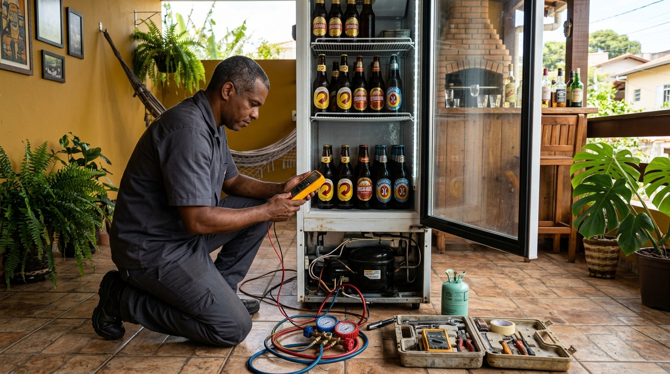 Manutenção da placa eletrônica de cervejeira em Palmas‑TO